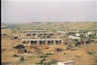 An aerial shot of the government’s housing project in Village Haji Jaffar Jamari in Thatta district.  Photo by:Waheeda Baloch