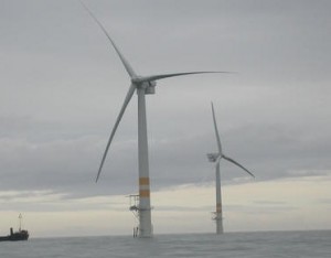 3.6-MW GE Wind turbine at Arklow Bank offshore wind facility near Arklow, Ireland. Photo By: Robert Thresher 